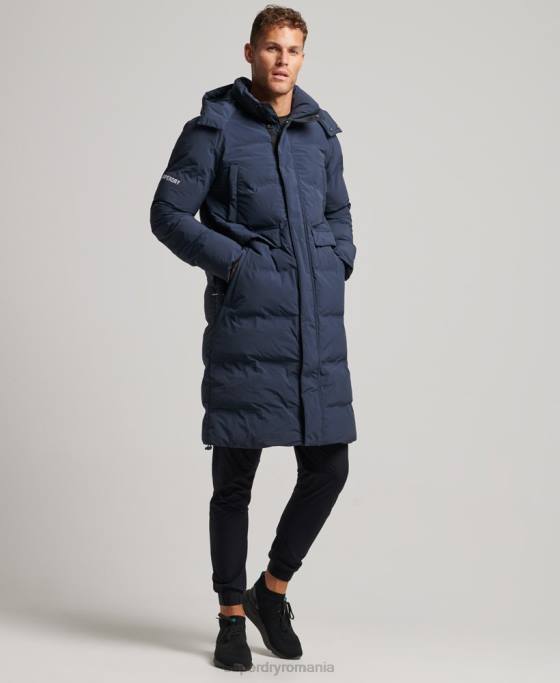 Superdry palton puf cu paragate îmbrăcăminte marina bărbați JX0Z4583