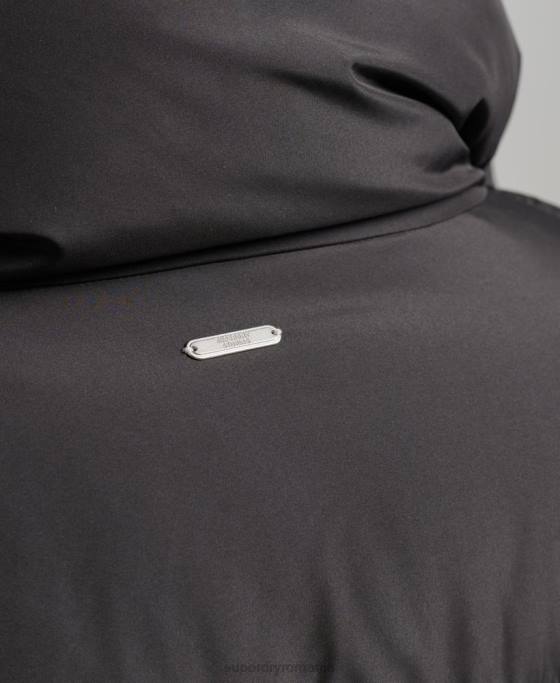 Superdry palton puf cu paragate îmbrăcăminte negru femei JX0Z3582