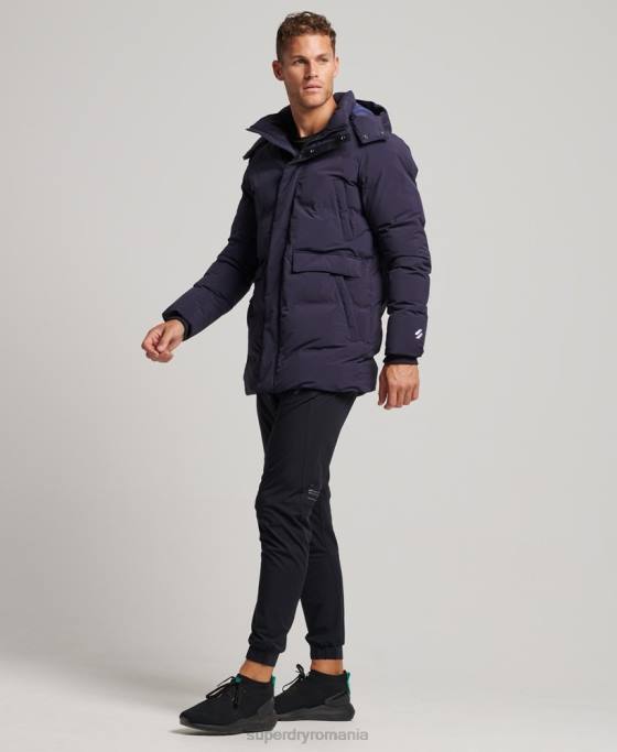 Superdry palton pufy boxy îmbrăcăminte marina bărbați JX0Z4589