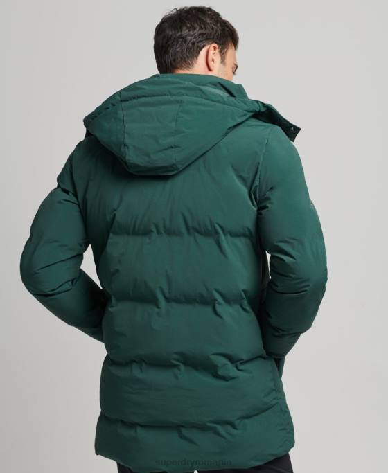 Superdry palton pufy boxy îmbrăcăminte verde bărbați JX0Z4543