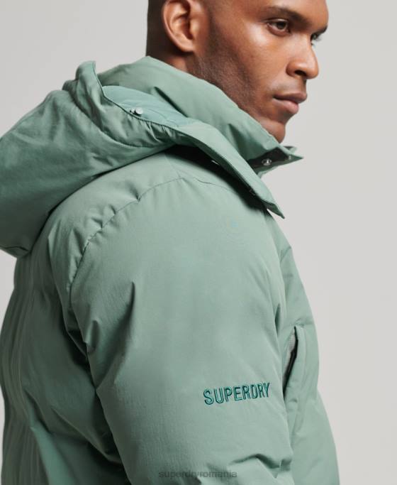 Superdry palton pufy boxy îmbrăcăminte verde bărbați JX0Z4641