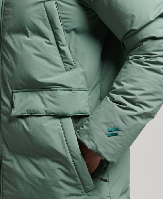 Superdry palton pufy boxy îmbrăcăminte verde bărbați JX0Z4641