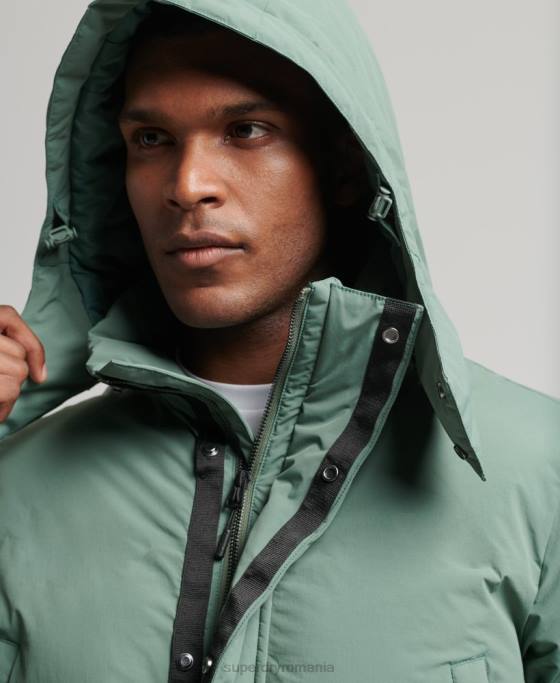 Superdry palton pufy boxy îmbrăcăminte verde bărbați JX0Z4641