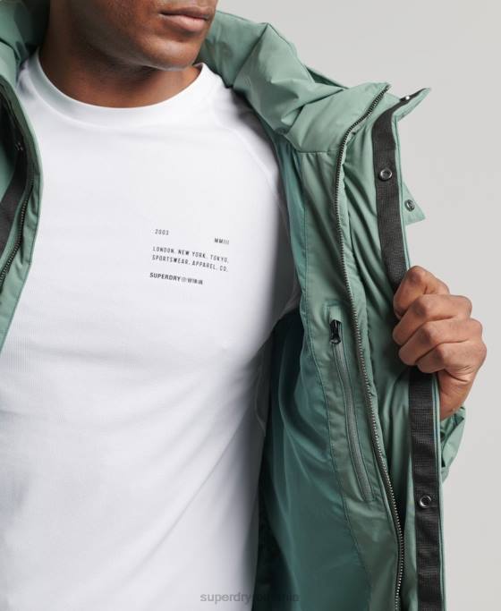 Superdry palton pufy boxy îmbrăcăminte verde bărbați JX0Z4641
