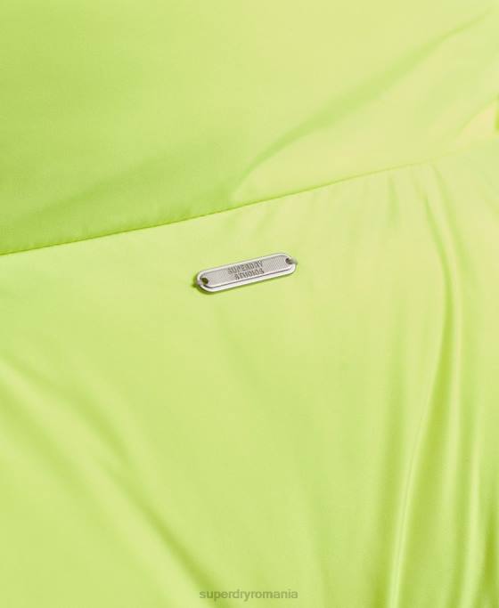 Superdry palton scurt puf îmbrăcăminte verde femei JX0Z5498