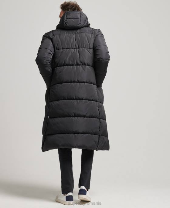 Superdry palton super pilota studios îmbrăcăminte negru bărbați JX0Z1012