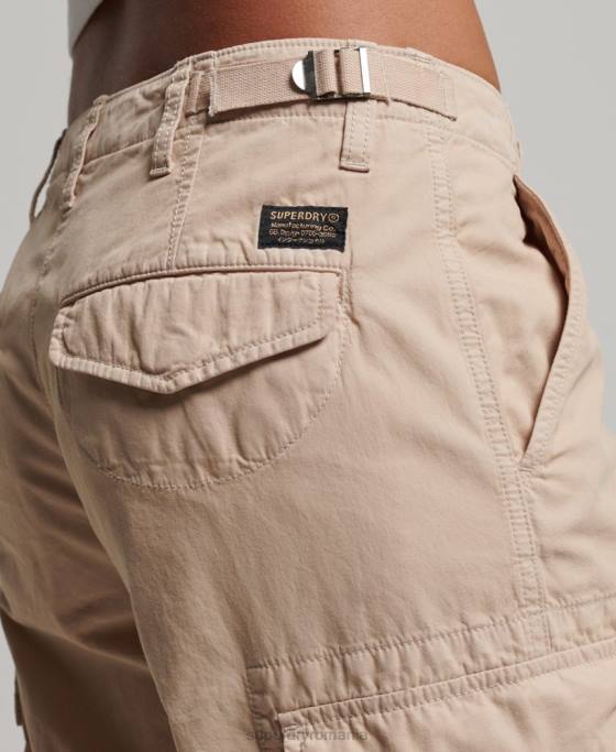 Superdry pantaloni cargo vintage cu talie joasă îmbrăcăminte maro femei JX0Z2036