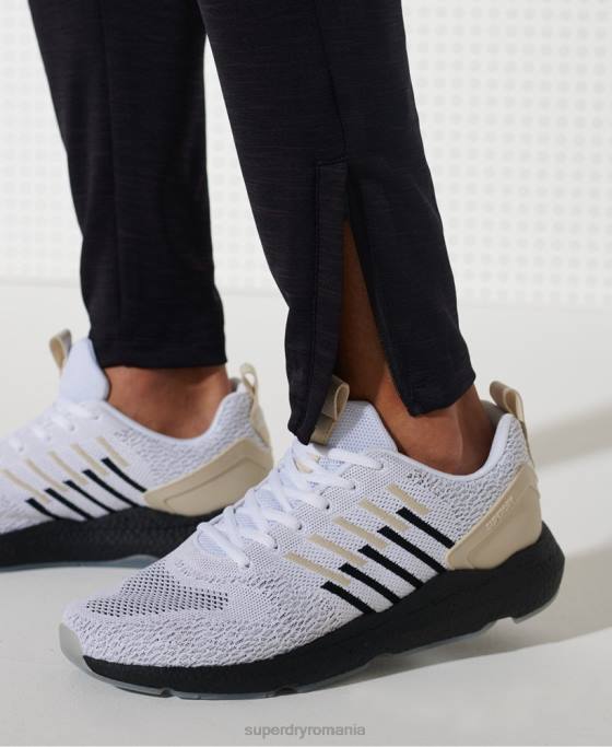 Superdry pantaloni de antrenament îmbrăcăminte negru bărbați JX0Z1440