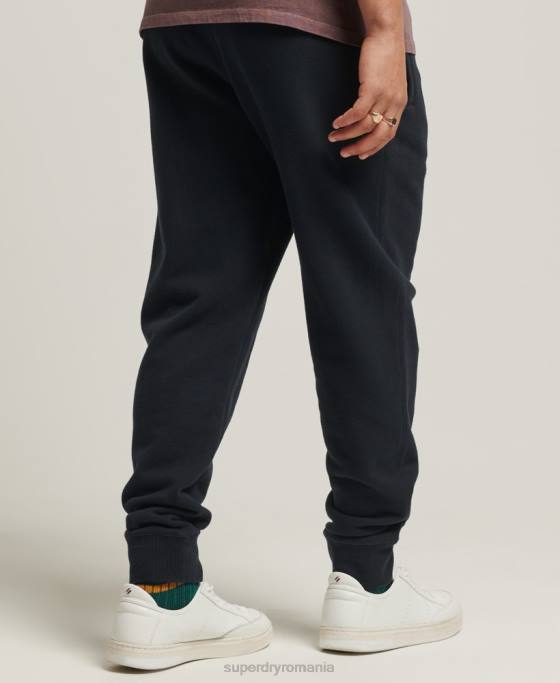 Superdry pantaloni de jogging aplicați îmbrăcăminte marina bărbați JX0Z6405