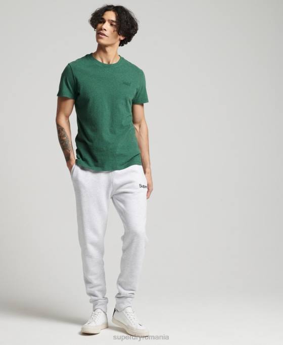 Superdry pantaloni de jogging clasici cu logo îmbrăcăminte gri deschis bărbați JX0Z6422