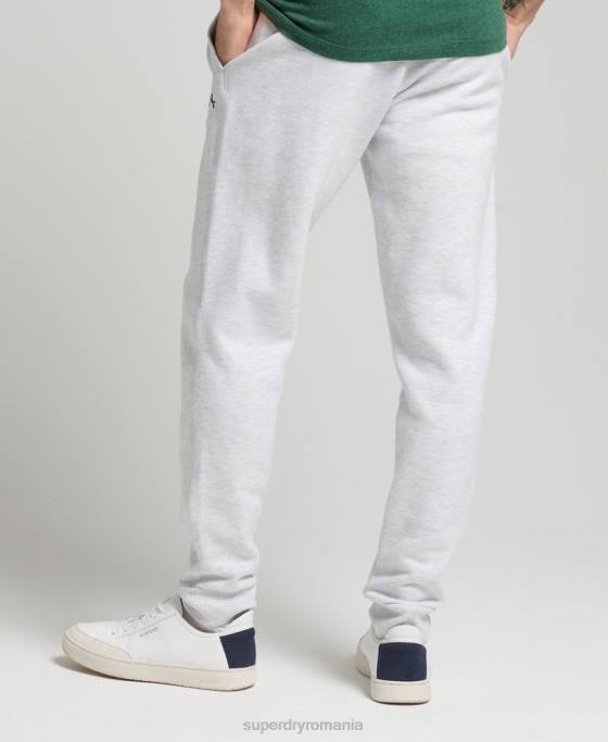Superdry pantaloni de jogging clasici cu logo îmbrăcăminte gri deschis bărbați JX0Z6422