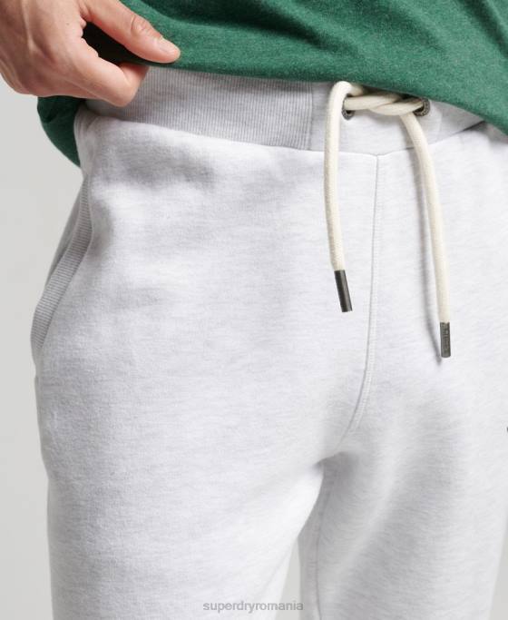 Superdry pantaloni de jogging clasici cu logo îmbrăcăminte gri deschis bărbați JX0Z6422
