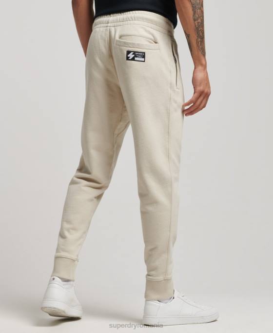 Superdry pantaloni de jogging cod micro logo îmbrăcăminte bej bărbați JX0Z6366