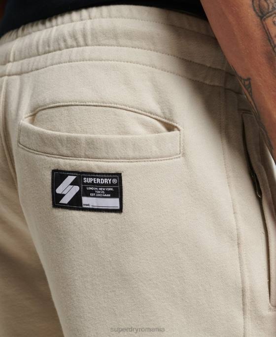 Superdry pantaloni de jogging cod micro logo îmbrăcăminte bej bărbați JX0Z6366