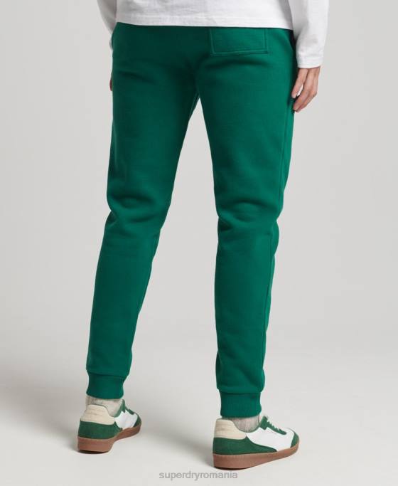 Superdry pantaloni de jogging colegiu cu logo vintage îmbrăcăminte verde bărbați JX0Z6385