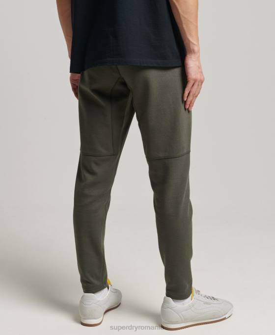 Superdry pantaloni de jogging conici tech îmbrăcăminte kaki bărbați JX0Z6389