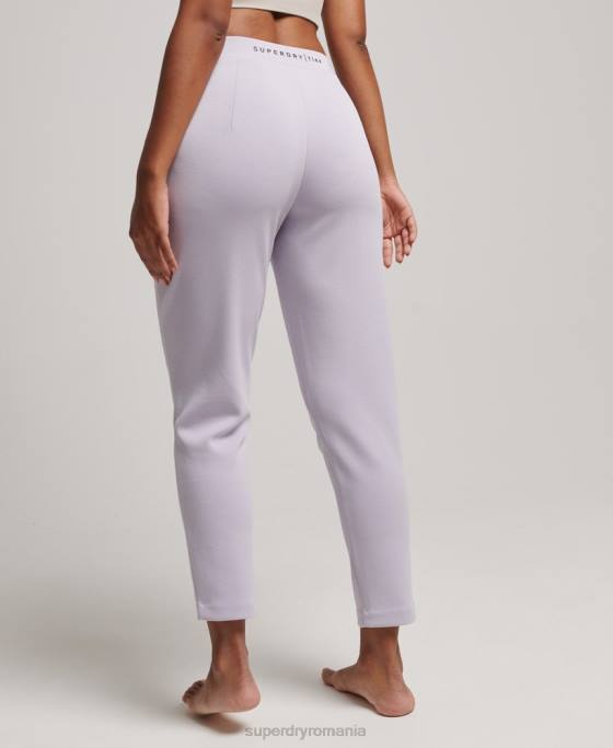 Superdry pantaloni de jogging croiți flex îmbrăcăminte Violet femei JX0Z3909