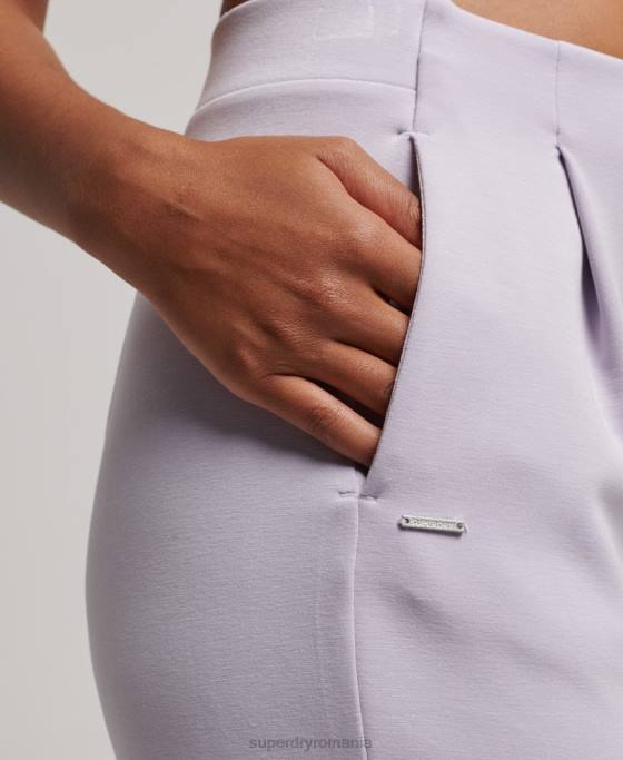 Superdry pantaloni de jogging croiți flex îmbrăcăminte Violet femei JX0Z3909