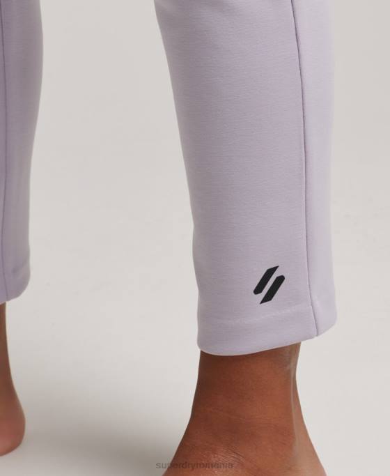 Superdry pantaloni de jogging croiți flex îmbrăcăminte Violet femei JX0Z3909