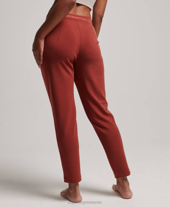 Superdry pantaloni de jogging croiți flex îmbrăcăminte maro femei JX0Z3914