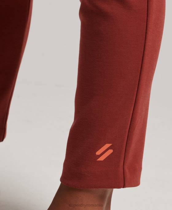 Superdry pantaloni de jogging croiți flex îmbrăcăminte maro femei JX0Z3914