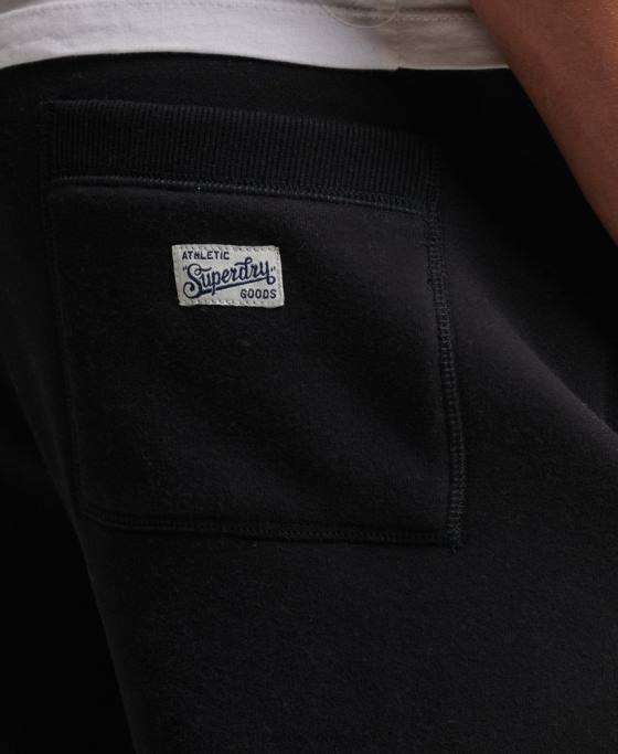 Superdry pantaloni de jogging cu logo vintage îmbrăcăminte negru bărbați JX0Z6425