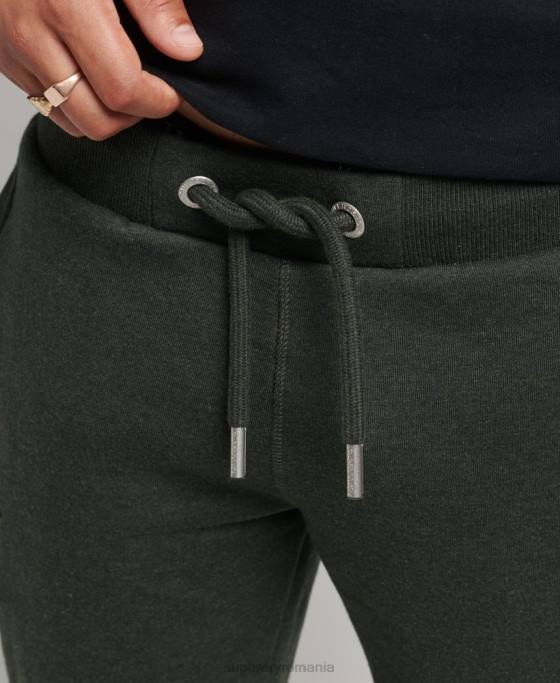 Superdry pantaloni de jogging din bumbac organic brodat cu logo vintage îmbrăcăminte verde bărbați JX0Z6437