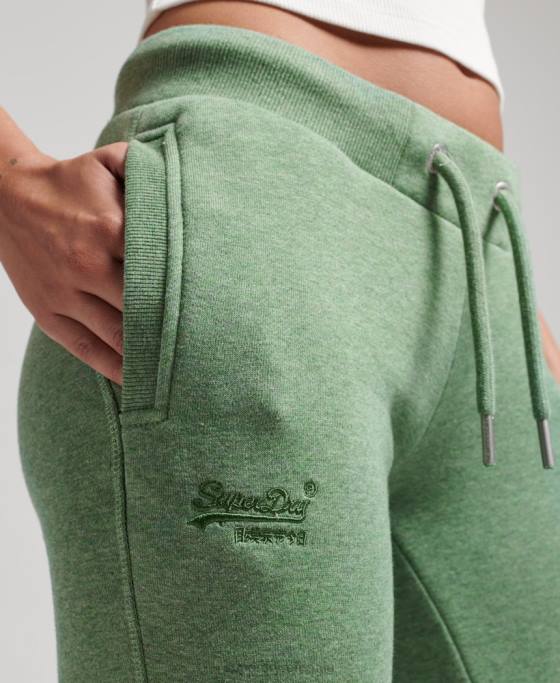 Superdry pantaloni de jogging din bumbac organic cu logo esențial îmbrăcăminte verde femei JX0Z6704