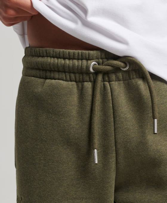 Superdry pantaloni de jogging drepti din bumbac organic cu logo vintage îmbrăcăminte verde bărbați JX0Z80