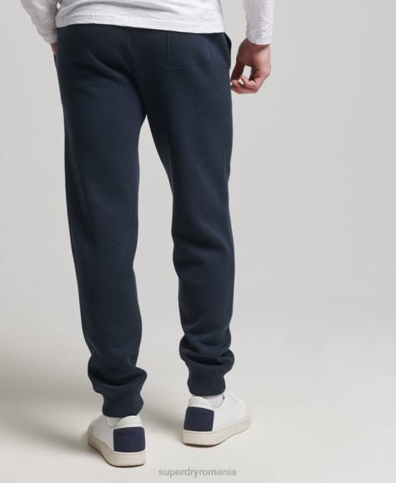 Superdry pantaloni de jogging esentiali din bumbac organic studios îmbrăcăminte marina bărbați JX0Z6395