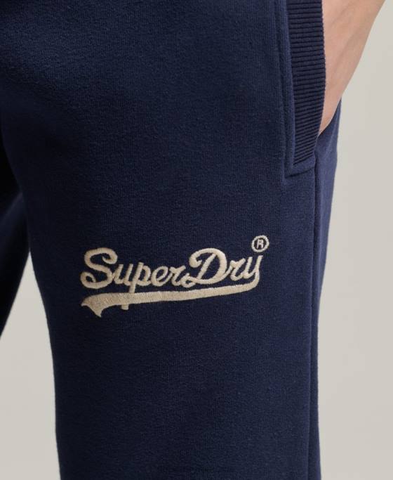 Superdry pantaloni de jogging pentru colegiu cu logo vintage îmbrăcăminte marina femei JX0Z6655