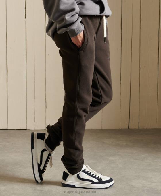 Superdry pantaloni de jogging stil script îmbrăcăminte maro femei JX0Z6584