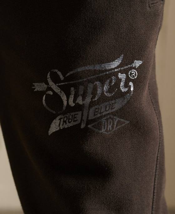 Superdry pantaloni de jogging stil script îmbrăcăminte maro femei JX0Z6584