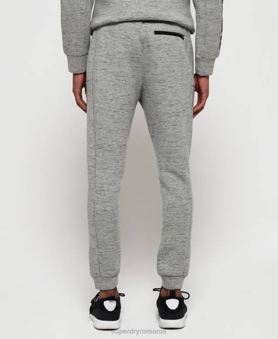 Superdry pantaloni de jogging subțiri stretch tech îmbrăcăminte gri bărbați JX0Z1442