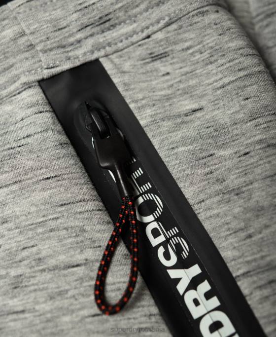 Superdry pantaloni de jogging subțiri stretch tech îmbrăcăminte gri bărbați JX0Z1442