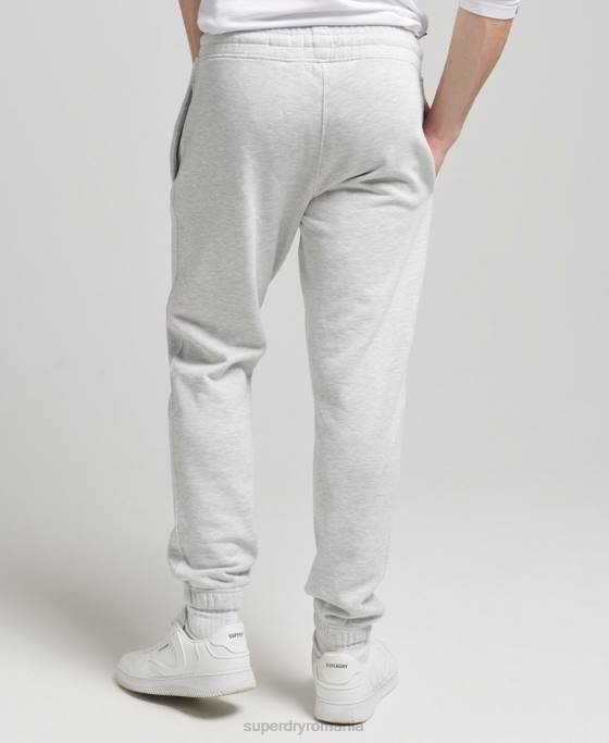 Superdry pantaloni de jogging vintage din anii \90 îmbrăcăminte gri deschis bărbați JX0Z6373