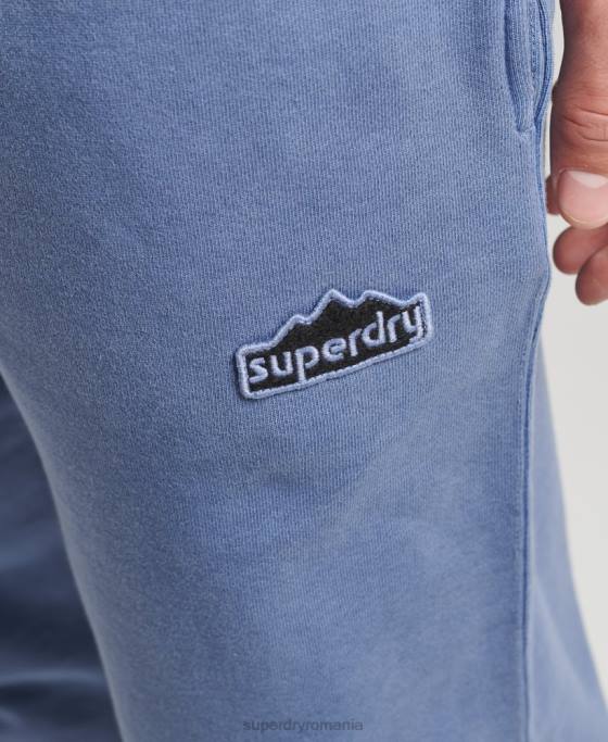 Superdry pantaloni de jogging vintage din anii \90 îmbrăcăminte marina bărbați JX0Z6374