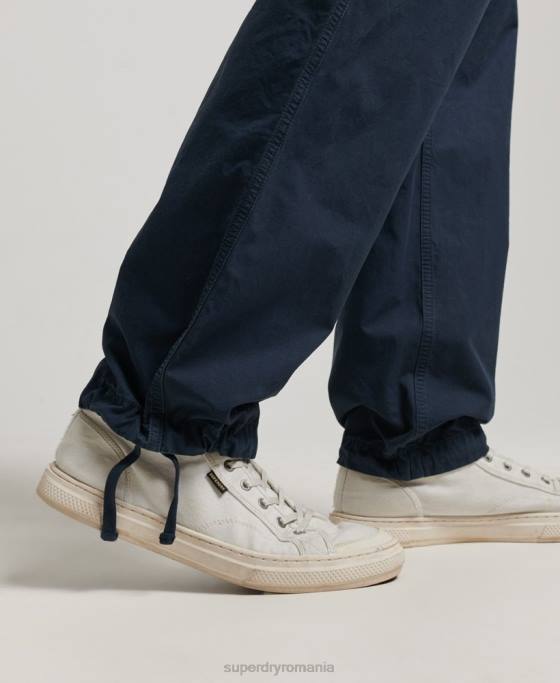 Superdry pantaloni de jogging țesuți îmbrăcăminte marina bărbați JX0Z27