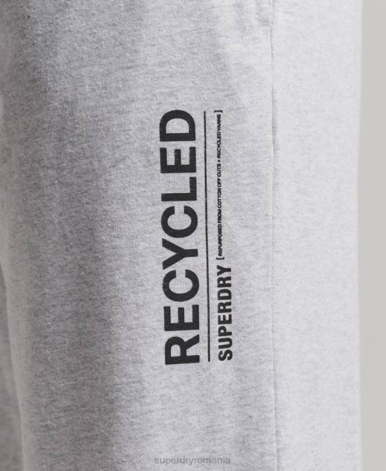 Superdry pantaloni de pijamă reciclați îmbrăcăminte gri bărbați JX0Z1608