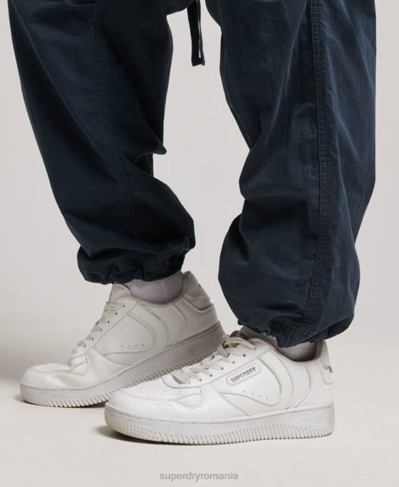 Superdry pantaloni de prindere cu parașuta îmbrăcăminte marina femei JX0Z2563