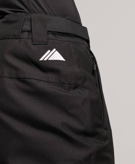 Superdry pantaloni de salvare de schi îmbrăcăminte negru bărbați JX0Z1386