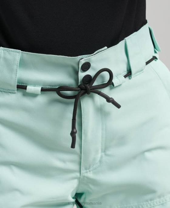 Superdry pantaloni de salvare final îmbrăcăminte albastru deschis femei JX0Z6596