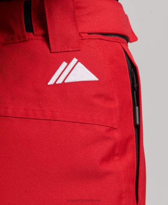 Superdry pantaloni de salvare îmbrăcăminte roșu femei JX0Z6548