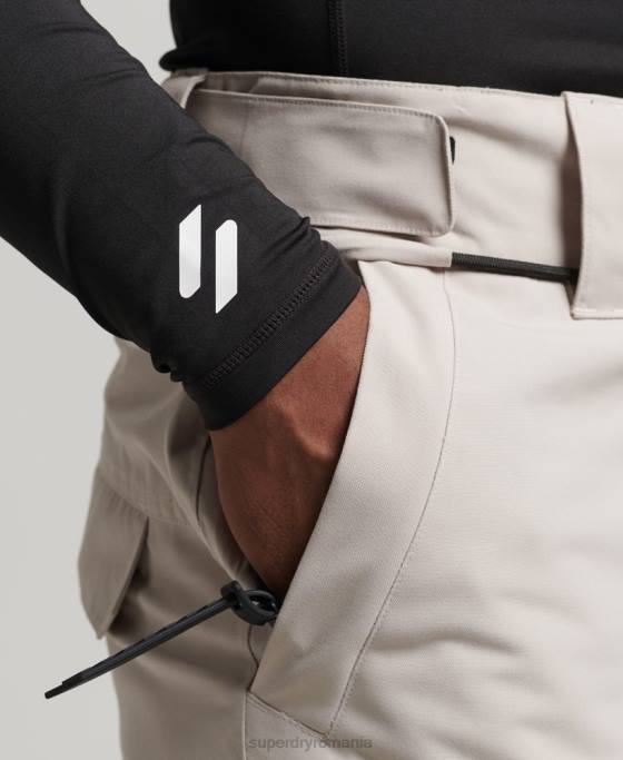 Superdry pantaloni de schi ultimate rescue îmbrăcăminte gri deschis bărbați JX0Z1371