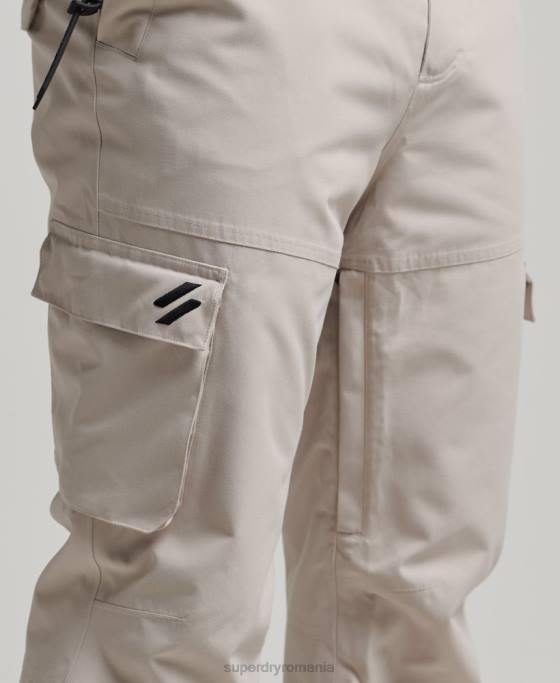 Superdry pantaloni de schi ultimate rescue îmbrăcăminte gri deschis bărbați JX0Z1371