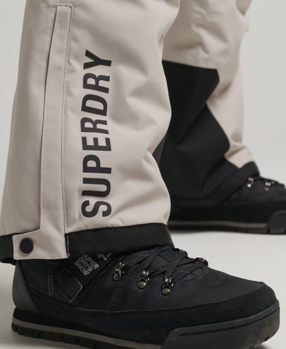 Superdry pantaloni de schi ultimate rescue îmbrăcăminte gri deschis bărbați JX0Z1371