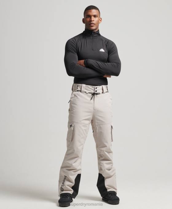 Superdry pantaloni de schi ultimate rescue îmbrăcăminte gri deschis bărbați JX0Z1371
