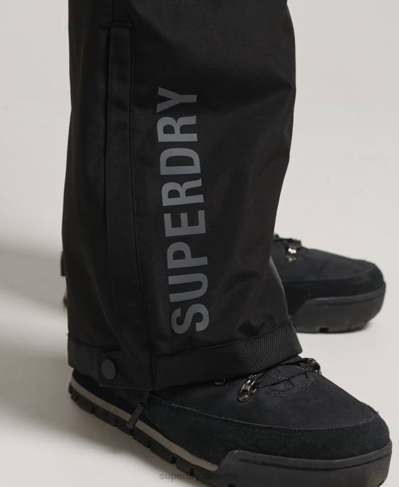 Superdry pantaloni de schi ultimate rescue îmbrăcăminte negru bărbați JX0Z1372