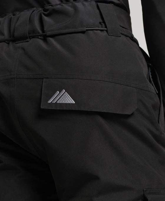 Superdry pantaloni de schi ultimate rescue îmbrăcăminte negru bărbați JX0Z1372