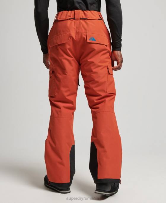 Superdry pantaloni de schi ultimate rescue îmbrăcăminte portocale bărbați JX0Z1378